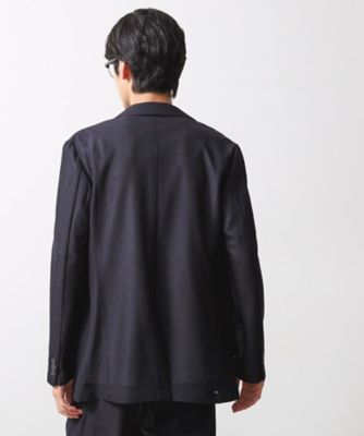 ■極美品■AKM シルク パイル ジャージ ジャケット ストレッチ 洗える 黒 シャリルジャージジャケット 洗濯機OK／吸水速乾／イージー