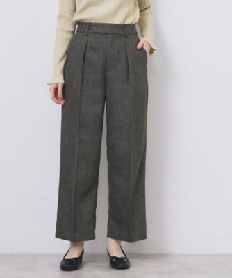 ＜index (Women)＞ツィード調ワイドストレートパンツ【洗濯機ＯＫ／防シワ】（２００２４６６６５６）