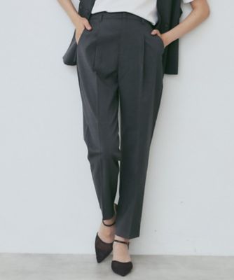 ベルト付きストレッチテーパードパンツ／セットアップ可【洗濯機洗い可／吸水速乾／接触冷感】（２００２４７３９９０）