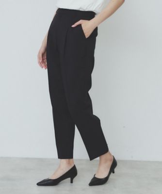 ベルト付きストレッチテーパードパンツ／セットアップ可【洗濯機洗い可／吸水速乾／接触冷感】（２００２４７３９９０）