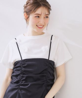 COUTURE BROOCH (Women)/クチュールブローチ フラワーデザイン半袖ＴＯＰＳ（２００２４８９４６２）