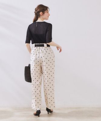 【新品タグ付き】heveリボンドットパンツ　36サイズ heveリボンドットパンツ ホワイト036新品未使用タグ付き - メルカリ