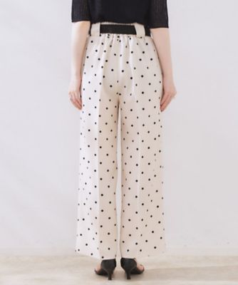 新品 HEVE リボン ドットパンツ 38 新品 HEVE リボン ドットパンツ 38