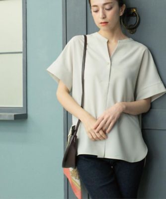 5色展開／SS－LLサイズ》スキッパー金ボタンブラウス