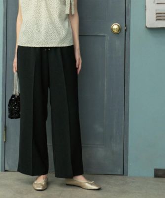 ＜OPAQUE.CLIP (Women)＞《丈が選べる／ＳＳ－ＬＬサイズ》美脚ストレッチイージーワイドパンツ／セットアップ対応【防シワ／洗濯機洗い可／抗ピル】（２００２４８９５１６）