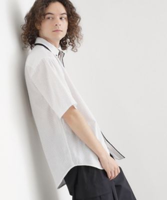 ２枚衿ドット柄シャツ（２００２４８９５３０）