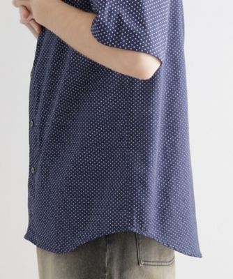 ２枚衿ドット柄シャツ（２００２４８９５３０）