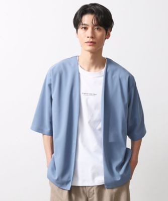梨地アンサンブルカーディガン 五分袖カーディガン＋半袖T