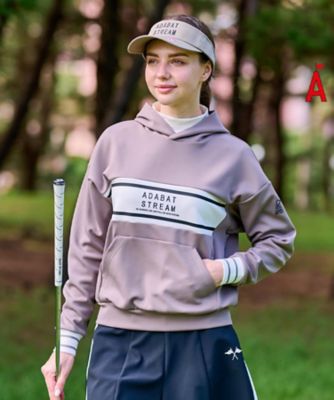 ADABAT STREAM(Women/Men)/アダバット ストリーム ライトスムースフロントロゴフーディー(2002499833) ベージュ054 スポーツウェア【三越伊勢丹/公式】