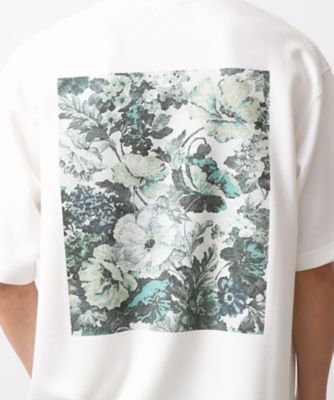 ボタニカルプリントオーバーサイズ半袖Tシャツ（2002501228