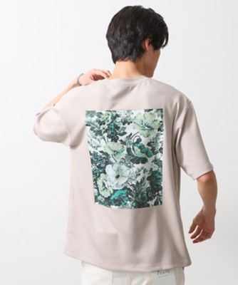 COTTON FACTORY 半袖 Tシャツ　美品！定価16500円 ボタニカルプリントオーバーサイズ半袖Tシャツ