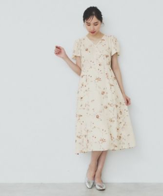 ゴーシュ　コットンインレイワンピース　BK ゴーシュコットンインレイワンピースBK