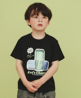 【１１０－１５０】色が変わる！スパンコール半袖Ｔシャツ／洗える（２００２５０１３２４）