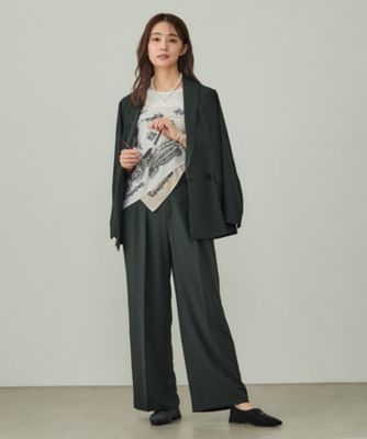 【新品】新作☆公式セールでも1万円以上！INDIVI【着る日傘】テーパードパンツ 春SALE！【着る日傘/遮熱/UVケア】タックテーパードパンツ