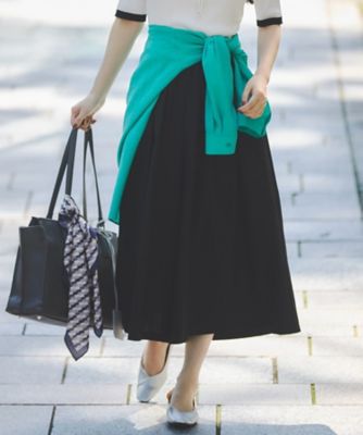 【SALE】INDIVI (Women)/インディヴィ【クールエアー素材/UVケア/セットアップ可能】エアリーフレアパンツ(2002502208) クロ019 パンツ・ズボン【三越伊勢丹/公式】