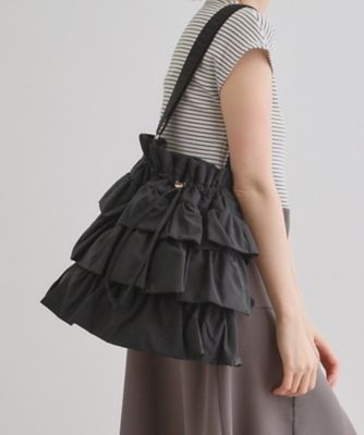 GROVE ♥ JULIAN SLEEVELESS/追跡付 晴れの日も雨の日も】撥水ティアードドロストショルダー