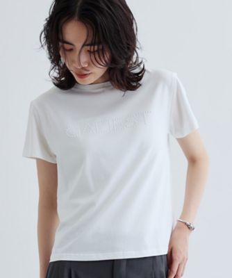 ＜GALLEST (Women)＞【接触冷感】パール調ロゴＴシャツ（２００２５０２２１８）