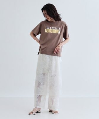 【再入荷／接触冷感】箔プリントロゴＴシャツ（２００２５０２２８１）