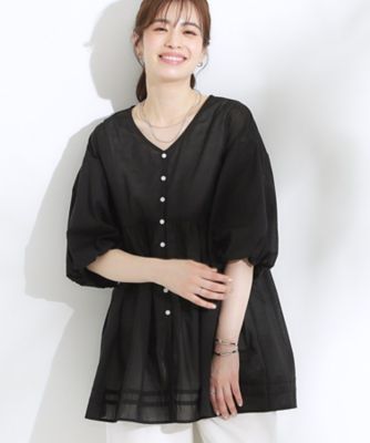 yori バルーンスリーブブラウス　ブラック　38 yori バルーンスリーブブラウス ブラック 同型品 - メルカリ