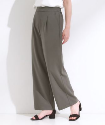 SLDO. 新品未使用　パンツ S－LL／ストレッチ】脚のラインを拾いにくい スマートワイド