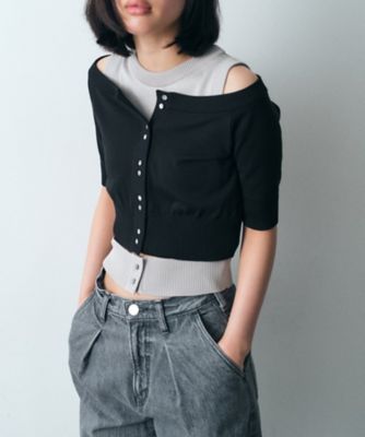 ｄｅｓｉｇｎ　ｋｎｉｔ　ｓｈｏｒｔ　ｃａｒｄｉｇａｎ（２００２５０２４２３）