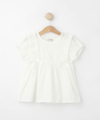 ＜SHOO･LA･RUE (Baby&Kids)＞【１００－１２０ｃｍ】コットンフリルブラウス（２００２５０２４６７）