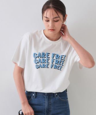 ＜OPAQUE.CLIP (Women)＞カラーロゴＴシャツ【洗濯機洗い可】（２００２５０２７６４）