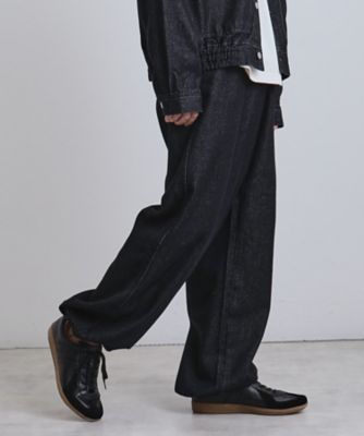 上下2点セット】デニムブルゾン＋ワイドデニムパンツ