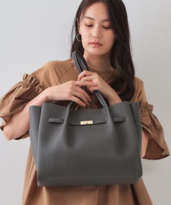 OPAQUE.CLIP (Women)/オペークドットクリップ【軽量/A4サイズ対応/通勤対応】フロントベルトデザイントートバッグ(2002503155) グレー014 旅行用かばん・バッグ【三越伊勢丹/公式】