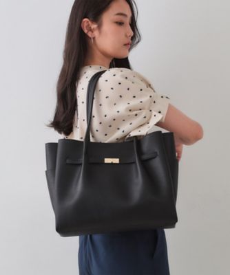 OPAQUE.CLIP (Women)/オペークドットクリップ【軽量/A4サイズ対応/通勤対応】フロントベルトデザイントートバッグ(2002503155) クロ019 旅行用かばん・バッグ【三越伊勢丹/公式】