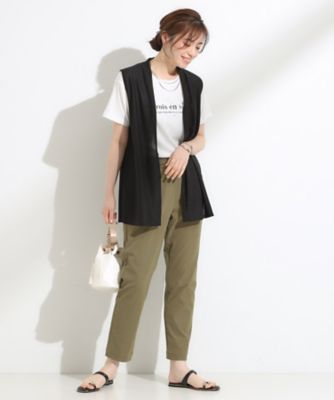 【２点セット】着回しいろいろ　ジレ＋ロゴＴシャツ（２００２５０３２５２）