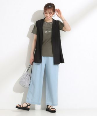 【２点セット】着回しいろいろ　ジレ＋ロゴＴシャツ（２００２５０３２５２）