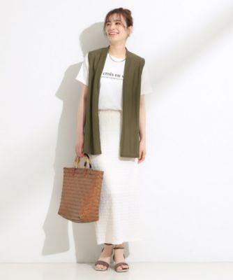 【２点セット】着回しいろいろ　ジレ＋ロゴＴシャツ（２００２５０３２５２）