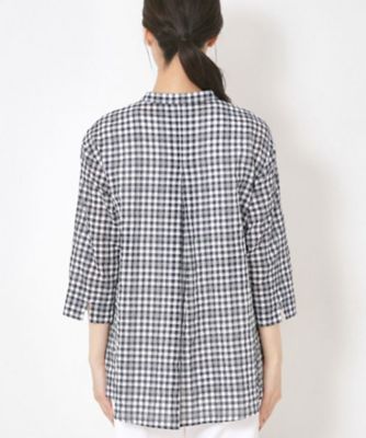 CORDIER / コルディア 【洗える】涼し気サマーチェックシャツ 洗える】涼し気サマーチェックシャツ（シャツ・ブラウス