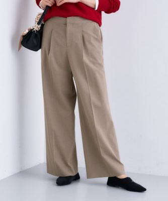 褒められパンツ】ワンタックワイドパンツ（2002503285