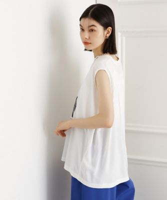 異素材切替フォトプリントＴシャツ【洗える】（２００２５０３３９８）