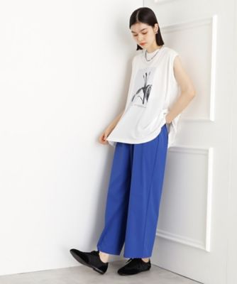 異素材切替フォトプリントＴシャツ【洗える】（２００２５０３３９８）