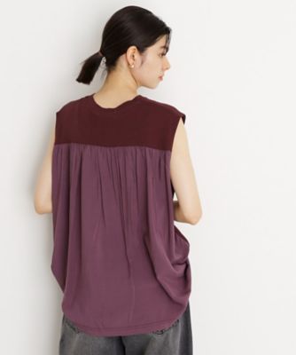 異素材切替フォトプリントＴシャツ【洗える】（２００２５０３３９８）