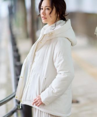 すっきり見えシルエット】上品ふわもこ中綿ブルゾン