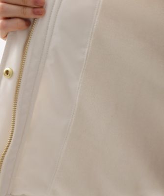 【美品】 MIEKO UESAKO 中綿ジャケット ブルゾン すっきり見えシルエット】上品ふわもこ中綿ブルゾン