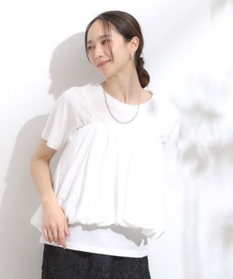 【Ｓ－ＬＬ／２点セット】バルーンキャミ＋Ｔシャツセット（２００２５０３４５６）