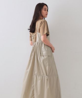 SILK　キャミソール　ワンピース　DRESS　フリー　クリーニング済 SILKキャミソールワンピースDRESSフリークリーニング済