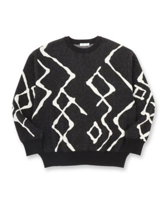 ファッション雑貨 ootachi ウォッシャブル】Garter & Half Cardigan Stitch フーディニット