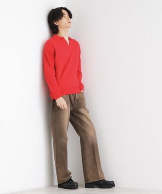 たけさん ハイゲージスキッパーコンパクトポロニット