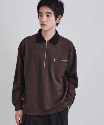 トップス TAKEO KIKUCHI sweat archive ポンチスウェードハーフジップ（2002504485） | tk
