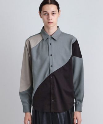 ヘリンボーンカーブスイッチシャツ（2002504247） | tk