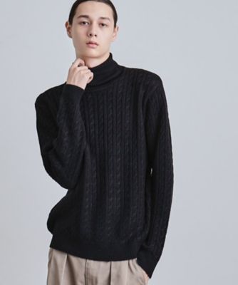 Bott ttt ブラック ケーブルニット セーター 激レア 完売品 美品 ケーブルタートルニット（2002504472） | tk. TAKEO KIKUCHI