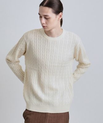 ケーブルクルーネックニット（2002504479） | tk. TAKEO