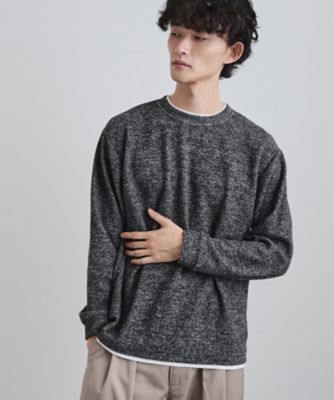 フェイクレイヤードニットソー（2002504492） | tk