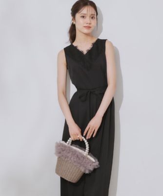 ＜COUTURE BROOCH (Women)＞【一枚で着映える】レース切替デザインオールインワン（２００２５０４６０４）
